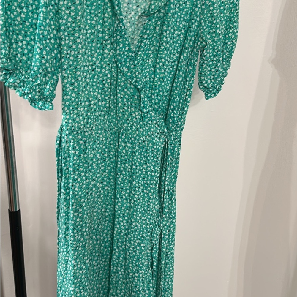 Old Navy- Green Floral Women's Dress
